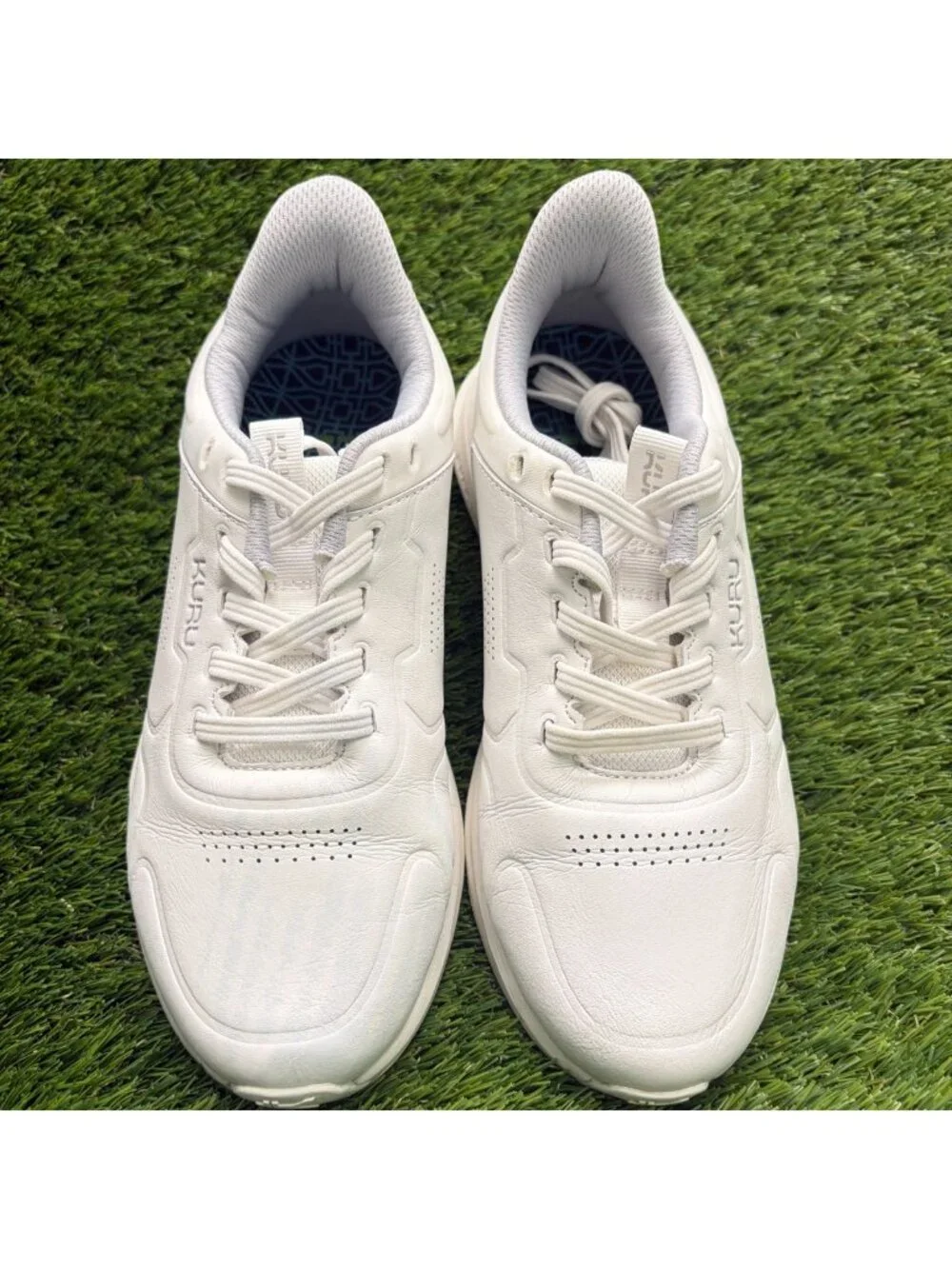 Kuru Shift Womens Size 6.5 All White Athletic Walking Anti-Slip Shoes Sneakers